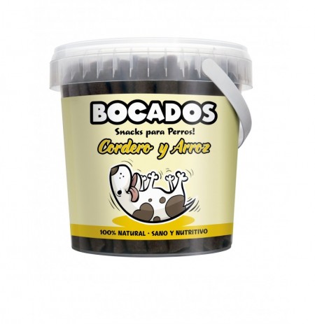 Bocados Cordero y arroz Barritas para perros