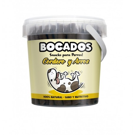 Bocados Cordero y arroz Barritas para perros