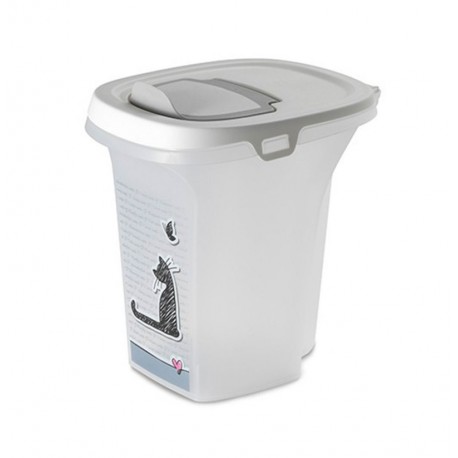 Cubo contenedor de comida moderna cats in love