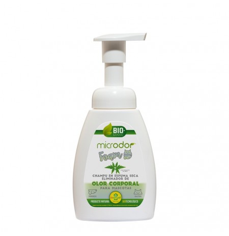 Microdor foam champú espuma seca elimina de olor