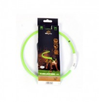 Collar led nylon usb verde duvo seecurity
