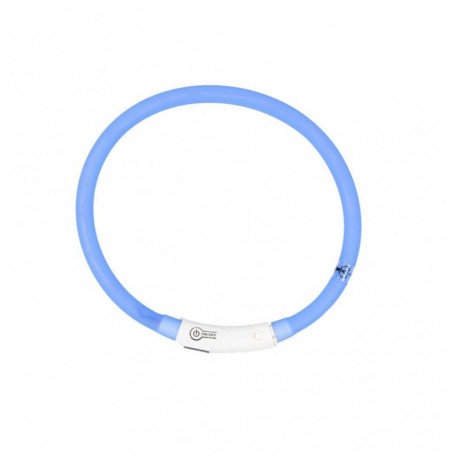 Collar led silicona usb azul duvo seecurity
