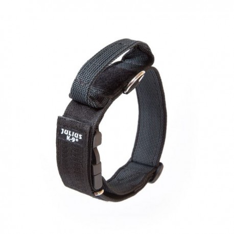 Collar julius-k9 con asa negro - color & gray