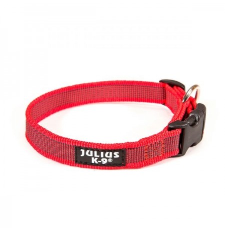 Collar julius-k9 rojo - rojo & gray