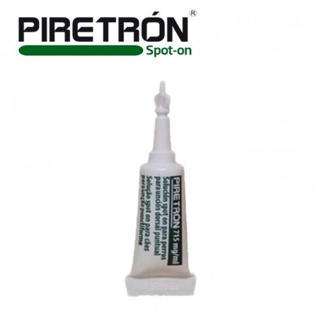 Muestra de la pipeta Piretron para perros