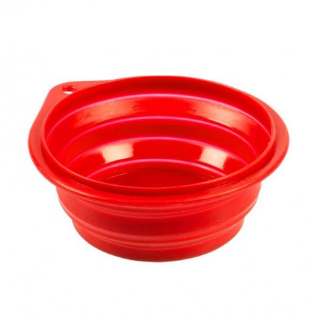 Comedero portátil de silicona plegable para viaje duvo