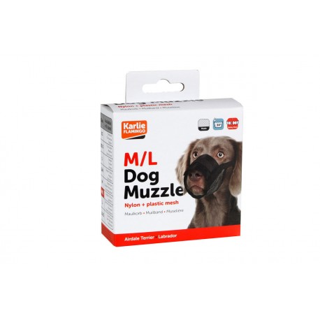 Bozal Ajustable Nylon Flamingo para perros