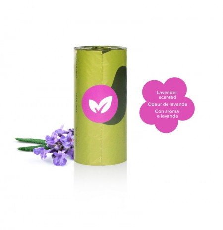 Rollo bolsas biodegradables aroma lavanda earth rated