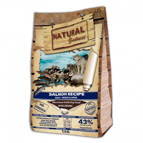 Natural greatness salmón sensitive perros 2Kg