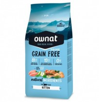 Comida Ownat Cat Prime Kitten Grain Free para gatitos 3Kg