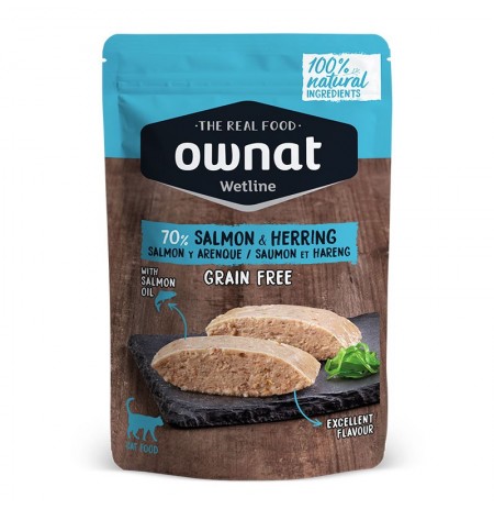 Ownat Wetline Salmon & Herring (Salmón y Arenque) para gatos