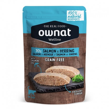 Ownat Wetline Salmon & Herring (Salmón y Arenque) para gatos