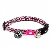 Max & molly collar leopardo rosa para gatos