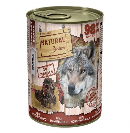Natural Greatness Pavo Latas monoproteicas para perros