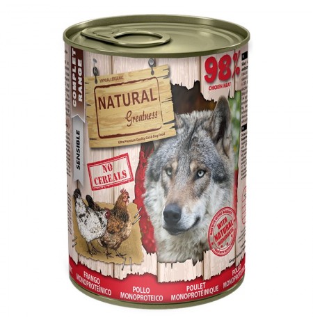 Natural Greatness Pollo Latas monoproteicas para perros