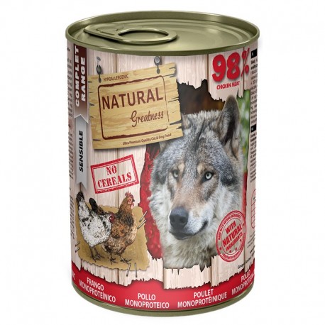 Natural Greatness Pollo Latas monoproteicas para perros