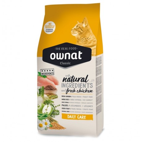 Saco Ownat Classic Daily Care para gatos adultos de todas las razas 15 Kg