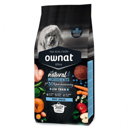 Saco Ownat Ulta Maxi Junior para perros cachorros de raza grande de 14kg.