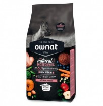 Pienso Ownat Ultra Medium Junior para cachorros de raza mediana 14kg