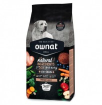 Pienso Ownat Ultra medium Light para perros adultos de raza media con sobrepeso 14Kg