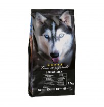 Tiempo de profesionales senior light low grain para perros