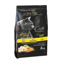 Tiempo de profesionales cat chicken y salmon grain free para gatos adultos