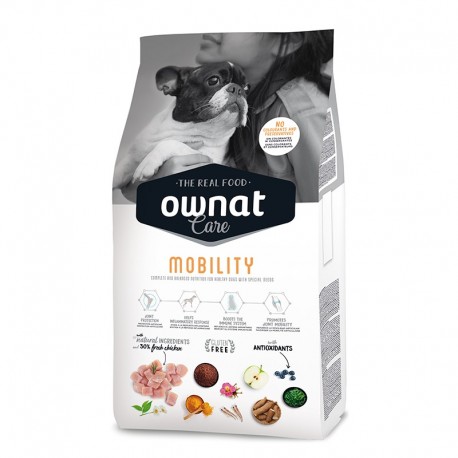 Pienso Ownat Care Mobility para perros adultos y seniors 10Kg