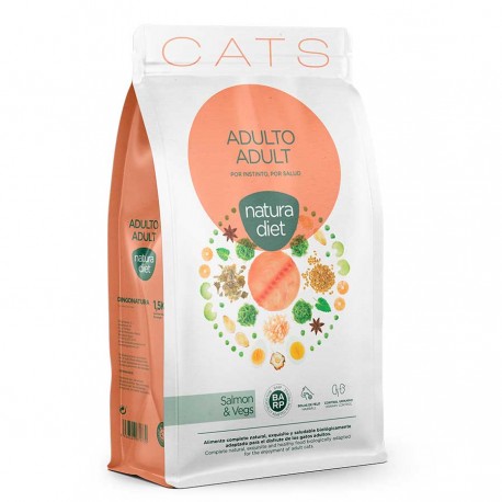 Natura Diet CATS Sterilized Salmon 1,5Kg saco mediano