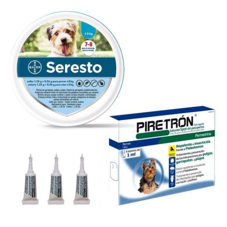 Seresto collar + 3 pipetas piretron