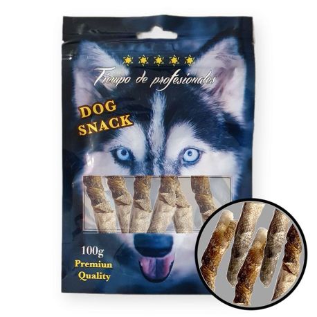 Palitos de piel de pescado natural snack tiempo de profesionales