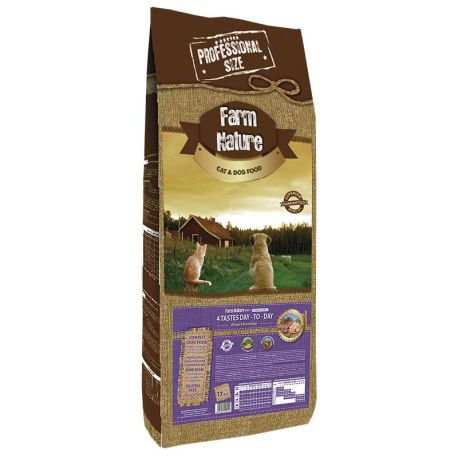 Pienso Farm Nature Plus 4 Tastes Day-To-Day sin gluten para perros de todas las edades y razas 17Kg