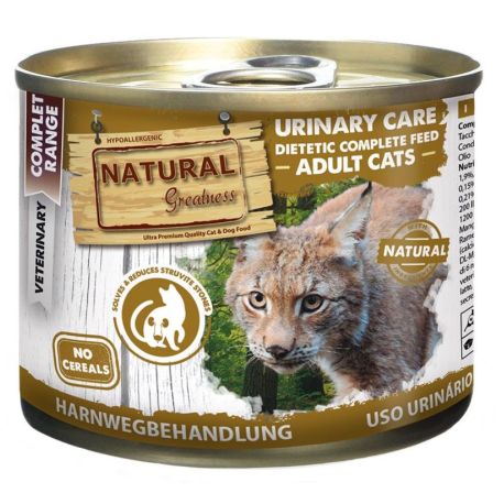 Latas comida húmeda para gatos Natural Greatness Vet Urinary Care (Cuidado Urinario) 200g