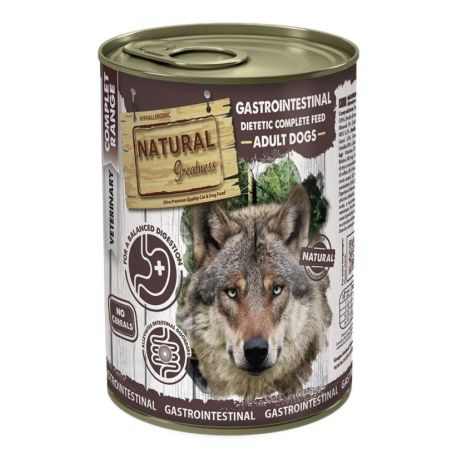 Latas comida húmeda Natural Greatness Vet Gastrointestinal (Cuidado sistema digestivo) 400g