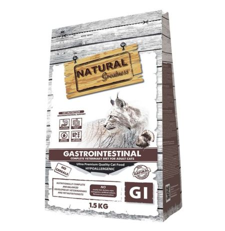 Pienso para gatos Natural Greatness Vet Gastrointestinal 1,5Kg