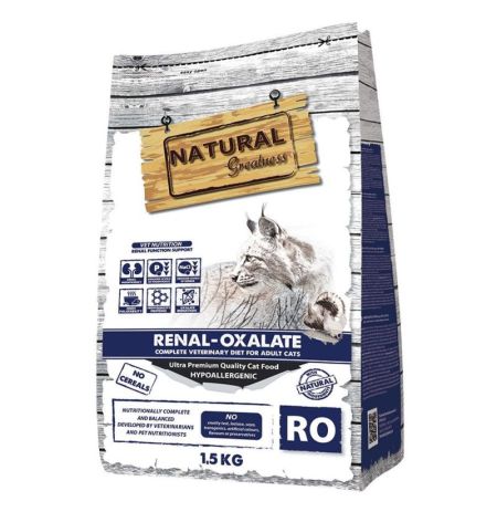 Pienso para gatos Natural Greatness Vet Renal - Oxalate 1,5Kg