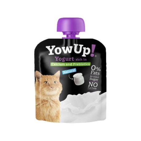 Yowup bolsita de yogur natural para gatos sin lactosa ni azucares de 85g