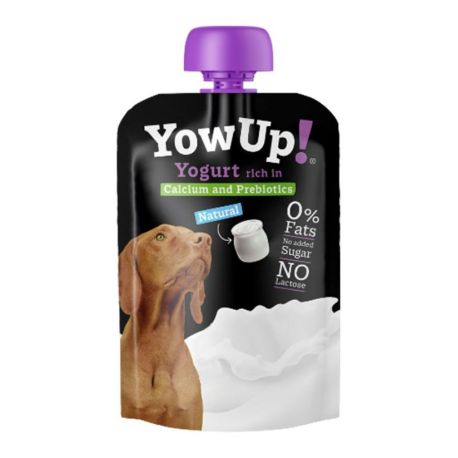Yowup bolsita de yogur natural para gatos sin lactosa ni azucares de 115g