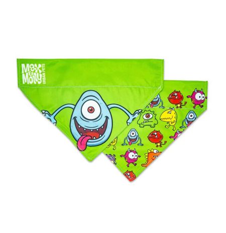 Bandana o pañuelo de ropa little monster (monstruo pequeño) para perros max & molly