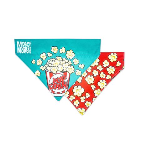 Bandana o pañuelo de ropa pop corn (palomitas) para perros max & molly