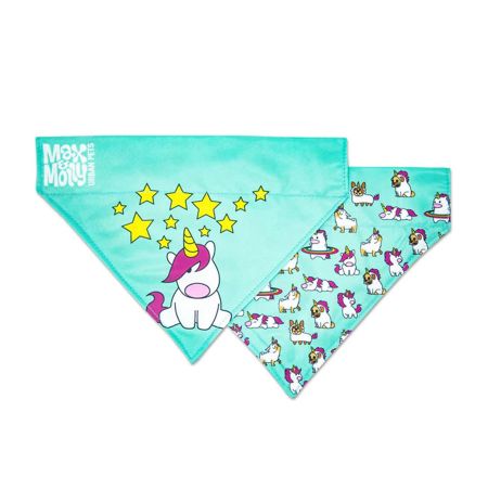 Bandana o pañuelo de ropa unicorn (unicornio) para perros max & molly