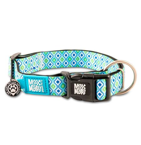 Collar retro blue para perros max & molly