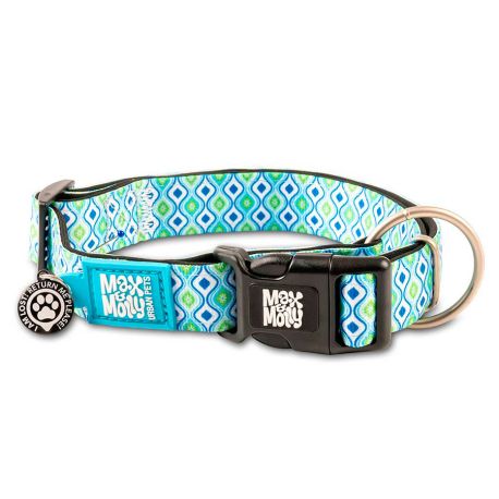 Collar retro blue para perros max & molly