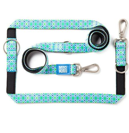 Correa ajustable retro blue para perros max & molly