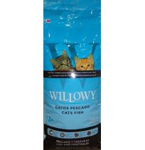 Saco pienso Willowy de pescado para gatos de 20Kg