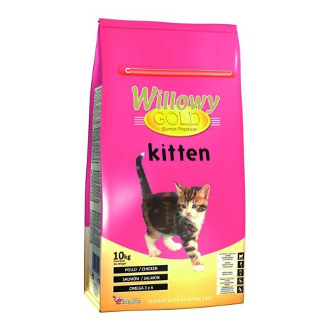 Saco pienso Willowy gold Kitten para gatitos de 10Kg