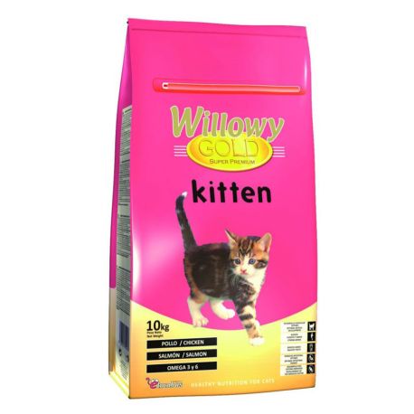 Saco pienso Willowy gold Kitten para gatitos de 10Kg