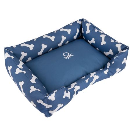 Funda para la cuna United Colors of Benetton huesos de color azul