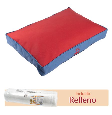 Colchón completo con funda y relleno para la cuna United Colors of Benetton Classic de color rojo y azul