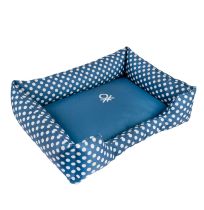 Funda cuna benetton azul lunares