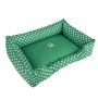 Funda para la cuna United Colors of Benetton de color verde con lunares blancos para perros